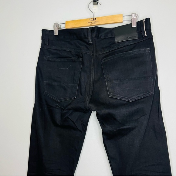 Gustin #286 Black x Black Slim Selvedge Denim Jeans 33 - Picture 12 of 12